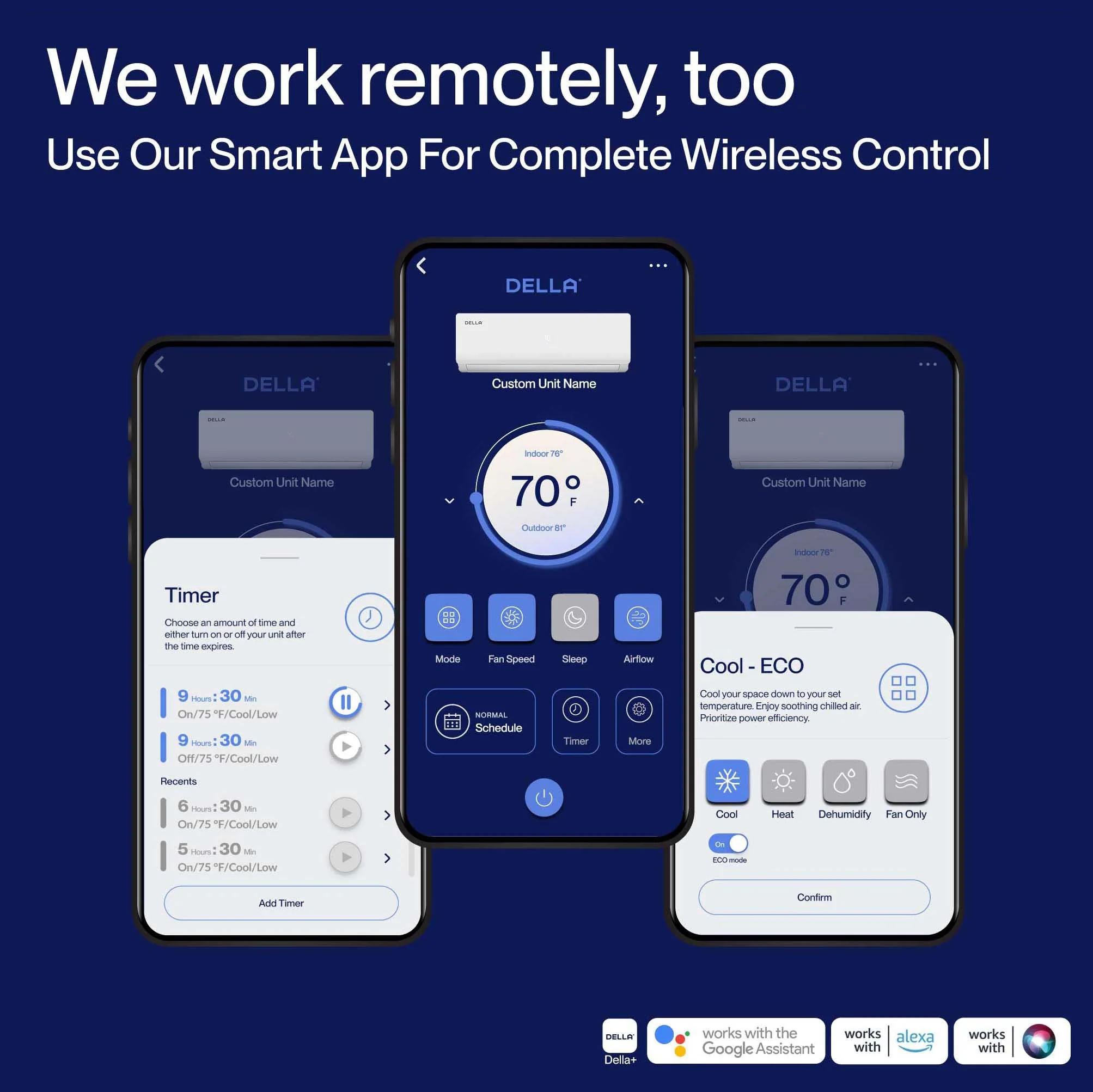 DELLA Vario Series 35000 BTU Tri-Zone Mini Split AC (9K+12K+18K) - Up to 1950 Sq.Ft. - Image 6